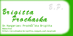 brigitta prochaska business card